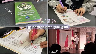 lgs ders çalışma günlüğüm  tiyatroya gidelim  Kr akademi üçüncü çeyrek  sessiz vlog [upl. by Tymes]