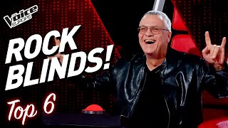 Fantastic ROCK SONGS Blind Auditions on The Voice  TOP 6 [upl. by Muiram]