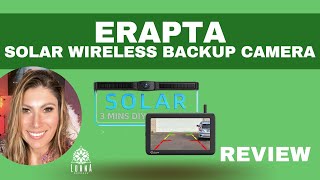 eRapta Solar Wireless Backup Camera with 4800mAh Battery 3 Mins DIY Install 7quot 1080P REVIEW [upl. by Leiria]