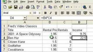 Microsoft Excel Tutorial for Beginners 3  Calculations Formulas [upl. by Alenson760]