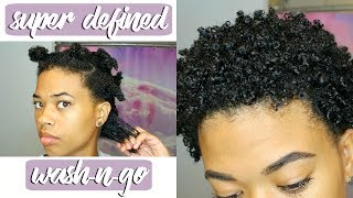 Super Defined WashNGo  TWA  Type 4 Natural Hair [upl. by Nolra984]