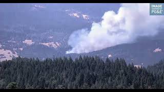 Timelapse of New Fire in Mendocino County [upl. by Nerha797]