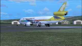 FSX  DC1010  CF66 turbofan engine sounds  xviews [upl. by Nyvar]