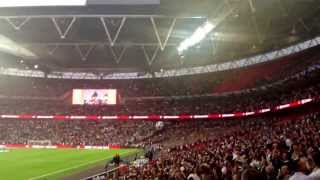 Football England vs Scotland 2013  Scottish National Anthem [upl. by Oirelav]