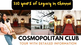 Cosmopolitan Club Chennai Tour  India trip chennai vlogs in tamil  India vacation tour vlogs [upl. by Nance]