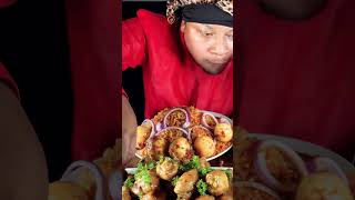 ASMR EATING  Chicken Curry Beef Curry Hard Boiled Eggs asmr mukbang eating food food challenge [upl. by Ennoirb]