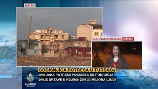 Godišnjica zemljotresa u Turskoj Posebno teška situacija u Hatayu [upl. by Driscoll]