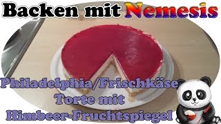 Backen mit Nemesis 16  PhiladelphiaFrischkäse Torte  Full HD ★ Deutsch [upl. by Ilsel]