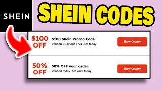 The BEST Shein Promo Code 2024  New Updated amp Working Shein Coupon Codes [upl. by Nueovas106]