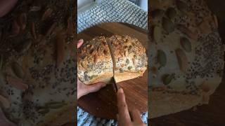 Seeded Sourdough Bread in Loaf Pan shorts bake sourdoughbread food artisanbread homebaker [upl. by Wauters]