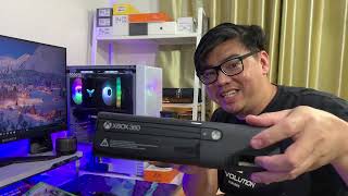 KONSOL GAMING CUMA 750 RIBU UNBOXING XBOX 360 SLIM E DI TAHUN 2023 [upl. by Rolph]