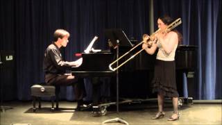 Sonata for Trombone and Piano in F minor Telemann [upl. by Brena]