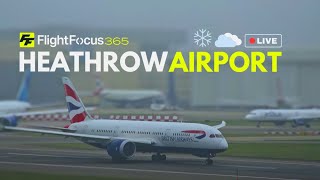 Heathrow Airport Live  CROSSWIND LANDINGS Thursday 5th September 2024 [upl. by Xineohp]