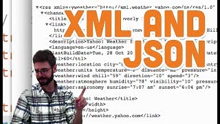 136 XML and JSON  Processing Tutorial [upl. by Llerruj]