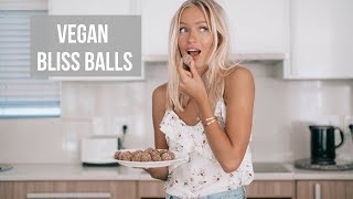 VEGAN BLISS BALLS RECIPE  Easy amp healthy snack [upl. by Meer728]