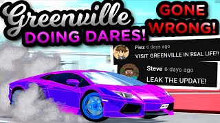 I DID FANS DARES IN GREENVILLE GONE WRONG  Greenville Roblox [upl. by Shayla854]