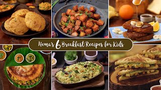 6 Easy Breakfast Recipes for Kids  Instant Breakfast Recipes  Monday to Saturday Breakfast Ideas [upl. by Kessiah]