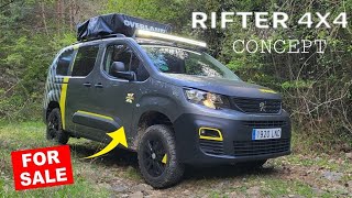 🟡 Probamos la NUEVA Peugeot RIFTER 4X4 Concept By Dangel  Wexhan MiniCamper todoterreno [upl. by Aivan]