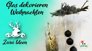 Weihnachtsdeko im Glas  Gläser dekorieren  Weihnachten  Winter [upl. by Rennane]