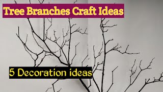 Dry Branches Craft IdeasTree Branches Decoration IdeasTree Branches Crafts [upl. by Bing]