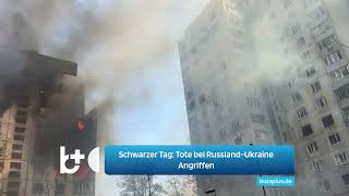 Schwarzer Tag Russland und Ukraine tauschen Angriffe aus Dutzende Tote und Verletzte [upl. by Aetnahs]