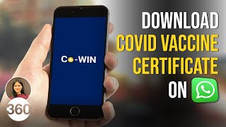 How to Download COVID19 Vaccine Certificate Using WhatsApp [upl. by Akenit]