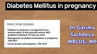 Diabetes Mellitus in pregnancy Diagnosis and Management [upl. by Heddie]