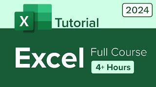 Excel Full Course Tutorial 4 Hours [upl. by Alonzo]