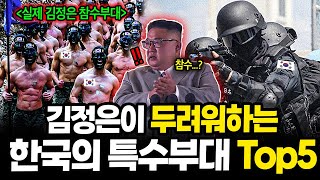 김정은이 두려워하는 quot한국의 특수부대 TOP5quot 어디일까 [upl. by Royall]