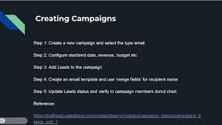 Creating Campaigns in Salesforce [upl. by Sileas]