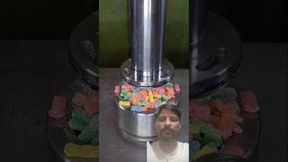 Candy crush with hydraulic prees  satisfying hydraulicpress crushing [upl. by Zalea806]