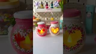 Painting on Glass Jar artshorts shortviral diy painting acrylicpainting artandcraft [upl. by Hak]