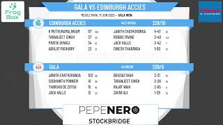 East of Scotland CA  ESCA Championship  Gala v Edinburgh Accies [upl. by Lalib420]