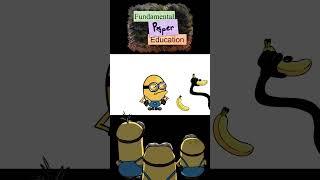 Mini Crewmate Kills Fundanental Paper Education  Banana  Among Us amongusanimationmeme [upl. by Aiotal]