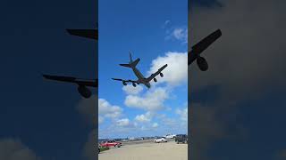 USAF KC135 Stratotanker landing At Aguadilla Airport [upl. by Aihsitan]