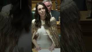 New Zealands Jacinda Ardern delivers emotional final speech to parliament [upl. by Auqenaj]