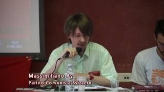 I CONGRESSO FP Massimiliano Ay Partito Comunista della Svizzera [upl. by Shank]