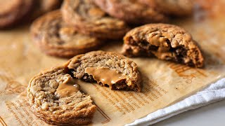 Irresistible Biscoff Chocolate Chip Cookies  Easy Recipe  ASMR Baking [upl. by Araf189]