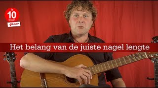 De juiste nagel lengte om gitaar te spelen en tokkelen [upl. by Brodsky]