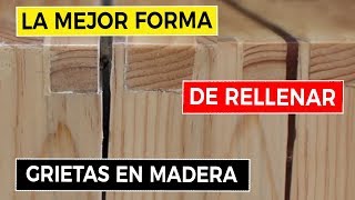 Cómo Rellenar Grietas en Madera 📐 [upl. by Enieledam]