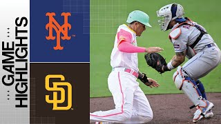 Mets vs Padres Game Highlights 7723  MLB Highlights [upl. by Cedell]