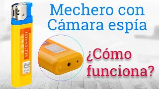 Mini camara espia oculta en mechero Análisis instrucciones tutorial y prueba de grabación [upl. by Kciremed]