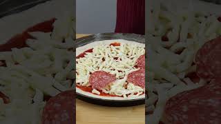 Fresh Mozzarella Makes This Italian Salami Pizza AMAZING pizza [upl. by Airym]