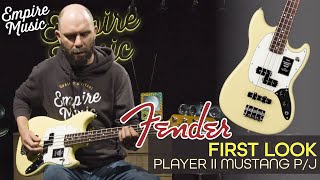 FIRST LOOK  Fender Player II Mustang Bass PJ [upl. by Garnes]