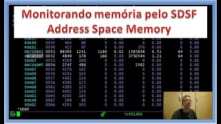 Monitorando memória pelo SDSF  Address Space Memory [upl. by Salkin]