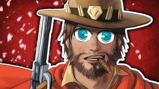 McCree Reads a FanFiction of Himself OVERWATCH [upl. by Okomot342]