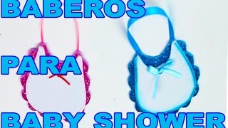 COMO HACER BABEROS DE FOAMY PARA BABY SHOWER  PASO A PASO [upl. by Jesselyn]