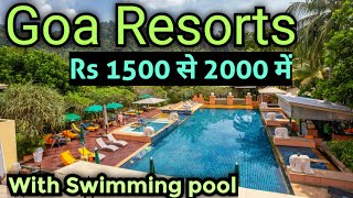 Goa Best Hotel and Resort Near Baga Calangute Candolim Anjuna  Goa Budget Hotels with swimming pool [upl. by Barris]