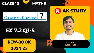 Class 10 Maths NCERT Ex 72 by AK Study  Q15  Coordinate Geometry  202425 [upl. by Ahsahs]