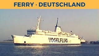 Classic Ferry Video 1995  Arrival of ferry DEUTSCHLAND in Puttgarden DFO [upl. by Aillicsirp]